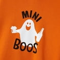 thumbnail image 6 of PatPat Halloween Mommy and Me Ghost Pattern Orange Long Sleeves Hooded Dresses, 6 of 7