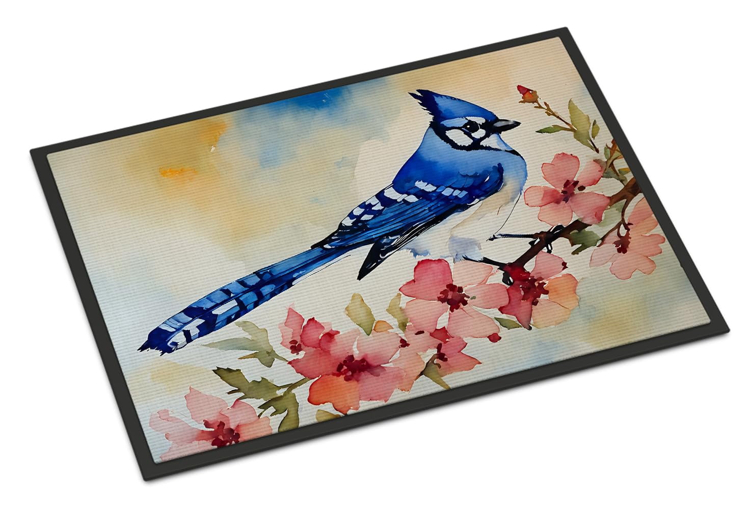 Caroline's Treasures DAC3238MAT Mallard Doormat Front Door Mat Indoor Outdoor Rugs for Entryway, Non Slip Washable Low Pile, 18H X 27W