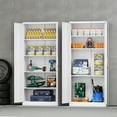 thumbnail image 6 of Fesbos Metal Garage Storage Cabinet with 2 Doors and 4 Adjustable Shelves, 71 Inches Tall White Steel Locking Tool Cabinets for Office, Home, Garage, Gym, School, Warehouse, 6 of 12