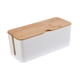 thumbnail image 4 of Caja de gestión de cables, caja para ocultar cables, caja de regleta, organizador de cables para adaptadores, computadoras M, 4 of 9