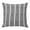 Black, White, Charcoal, variant on Throw Pillow Covers, Black Botanical Decorative Throw Pillow Covers 18x18 Inch, Modern Farmhouse Striped Square Linen Pillow Cases for Couch/Living Room/Sofa
