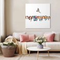 thumbnail image 5 of Birds Wall Art Painting on Canvas, Watercolor Bird Vintage Canvas Art Home Prints Wall Art Framed Modern Artwork for Living Room Bedroom Wall Decor 16x16in, 5 of 9