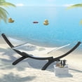 thumbnail image 5 of Prime Garden 12 Ft Indoor/Outdoor Powder Coated Galvanized Steel Arc Hammock Stand,Black, 5 of 8