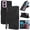 Black, variant on for Motorola Moto G Play 4G 2024 Case Wallet, Elegant Women Flip Folio Cover with Flower Embossed PU Leather Stand Credit Card Holders Slots Wrist Strap Phone Case for Moto G Play 4G 2024, Black