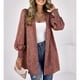 thumbnail image 5 of Cárdigan De Manga Farol Para Mujer Lavable A Máquina Estampado De Leopardo A La Moda Abrigo Suelto Clásico De Manga Farol Para Mujer Para Uso Diario Para El Trabajo ANGGREK Ropa, 5 of 6