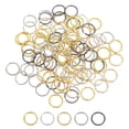 thumbnail image 1 of Unique Bargains Open Jump Rings 100Pack 12mm O-ring Connectors for Jewelry Making, Multi Color, 1 of 5