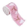 thumbnail image 2 of Cinta navideña decorativa, cinta para envolver regalos multiusos. Alce rosa, 2 of 9