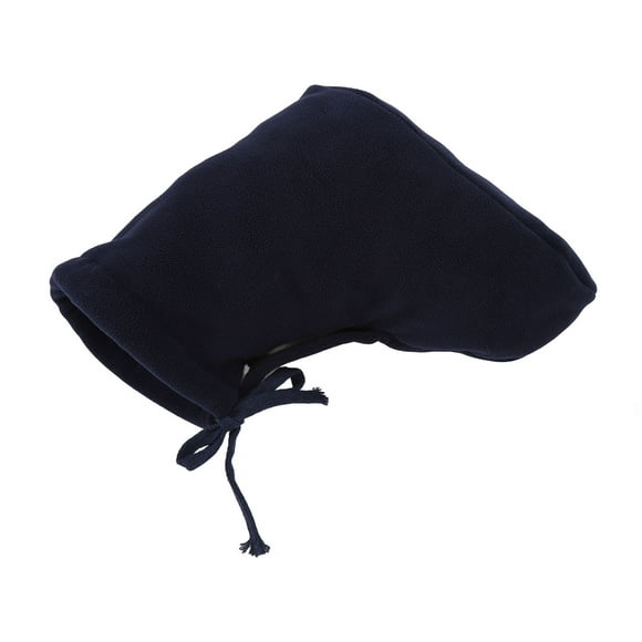 Men Women Throw Socks Dark Blue Soft Fleece Thick Adjustable Cast Toe Toe Cover Foot Warmers For Swollen Feet