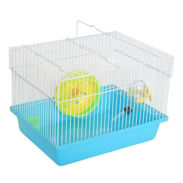 YML Single Story Dwarf Hamster Cage with Small Wheel/Dish and Water