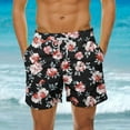 thumbnail image 2 of Summer Savings Clearance! Stamzod Mens Swim Trunks Quick Dry Vintage Floral Print Board Shorts Pocket Breathable Hawaii Beach Shorts Plus Size Bathing Suits, 2 of 6