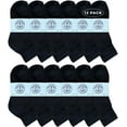 thumbnail image 3 of Yacht & Smith 12 Pairs Of Cotton Mid Size Ankle Socks Boys And Girls Bulk Value Pack Socks, 3 of 5
