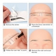 thumbnail image 2 of Eyebrow Ruler, Eyebrow Stencil Microblading Ruler, Disposable Eyebrow Template Eyebrow Ruler Sticker, Eyebrow Shape Kit for Microblading Supplies, 3 Minutes Makeup Tools For Eyebrow, 2 of 8