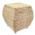 thumbnail image 4 of Winsterch Square Poufs Ottoman,Hand Woven Natural Braided Cattail Ottomans Pouf for Patio,Home,Office, Bedroom Indoor Outdoor Porch,Wooden Footstool/Floor Accent Chair,Ottoman Foot Rest, 4 of 5