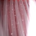 thumbnail image 7 of Manfiter Star Curtains Romance Double-Deck Cloth Blackout Floor-standing Curtain Star Hollow Curtain Drape for Kids Girls Bedroom Living Room Decor(39 x 78 inch,Pink), 7 of 7