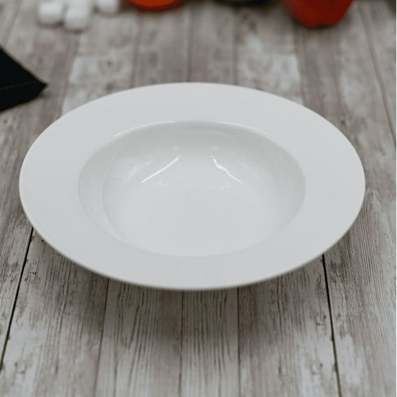[ Set of 6 ] DEEP PLATE 9" | 23 CM 15 FL OZ | 450 ML White