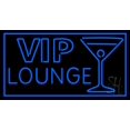 thumbnail image 1 of Vip Lounge with Martini Glass LED Neon Sign 13 x 24 - inches, Clear Edge Cut Acrylic Backing, with Dimmer - Bright and Premium built indoor LED Neon Sign for Bar decor., 1 of 7