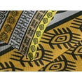 thumbnail image 4 of Ambesonne Tribal Quilted Bedspread Set 3 Pcs, Motifs, Queen Size, Black Orange and Yellow, 4 of 5