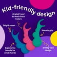 thumbnail image 2 of Kids Flossers (90 Count/1 Pack) | Strawberry Aroma Toddler Dental Flossable Picks with Ergonomic Design No-Slip Grip Smiley Face and Fun Colors, 2 of 3