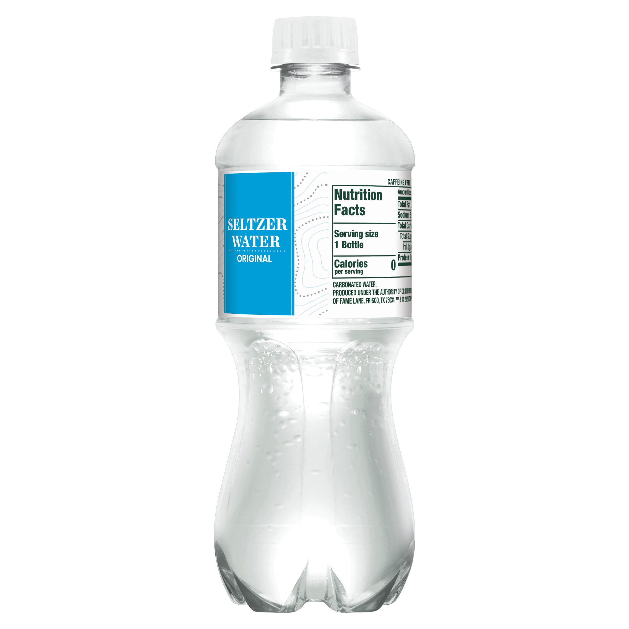 Canada Dry Caffeine Free Original Sparkling Seltzer Water, 20 fl oz Bottle