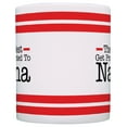 thumbnail image 3 of ThisWear Mothers Day Gifts Best Get Promoted to Nana Expecting Grandma 11 ounce Coffee Mug Red Striped, 3 of 4
