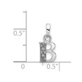 thumbnail image 2 of 14K White Gold Charm Pendant Themed Diamond Round 15 mm 8, 2 of 3
