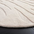 thumbnail image 3 of SAFAVIEH Novelty Phylliss Abstract Area Rug, Ivory, 6' x 6' Scalloped, 3 of 7