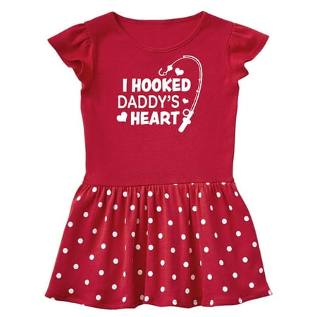 

Inktastic I Hooked Daddy s Heart with Fishing Rod Gift Baby Girl Dress