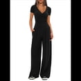 thumbnail image 1 of Conjuntos de 2 Piezas para Mujer para Estar en Casa en Otoño, Camisetas con Cuello Redondo y Pantalones Anchos, Conjuntos Casuales A Juego. Negro M, 1 of 8