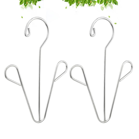 2 Pcs Shoe Drying Stand Boot Drying Rack 23.50X16.20X0.50CM Silver