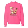 thumbnail image 2 of Wild Bobby, If It's Not a Chihuahua It's Just a Dog Gift, Unisex Crewneck Graphic Sweatshirt, Neon Pink, 3X-Large, 2 of 4