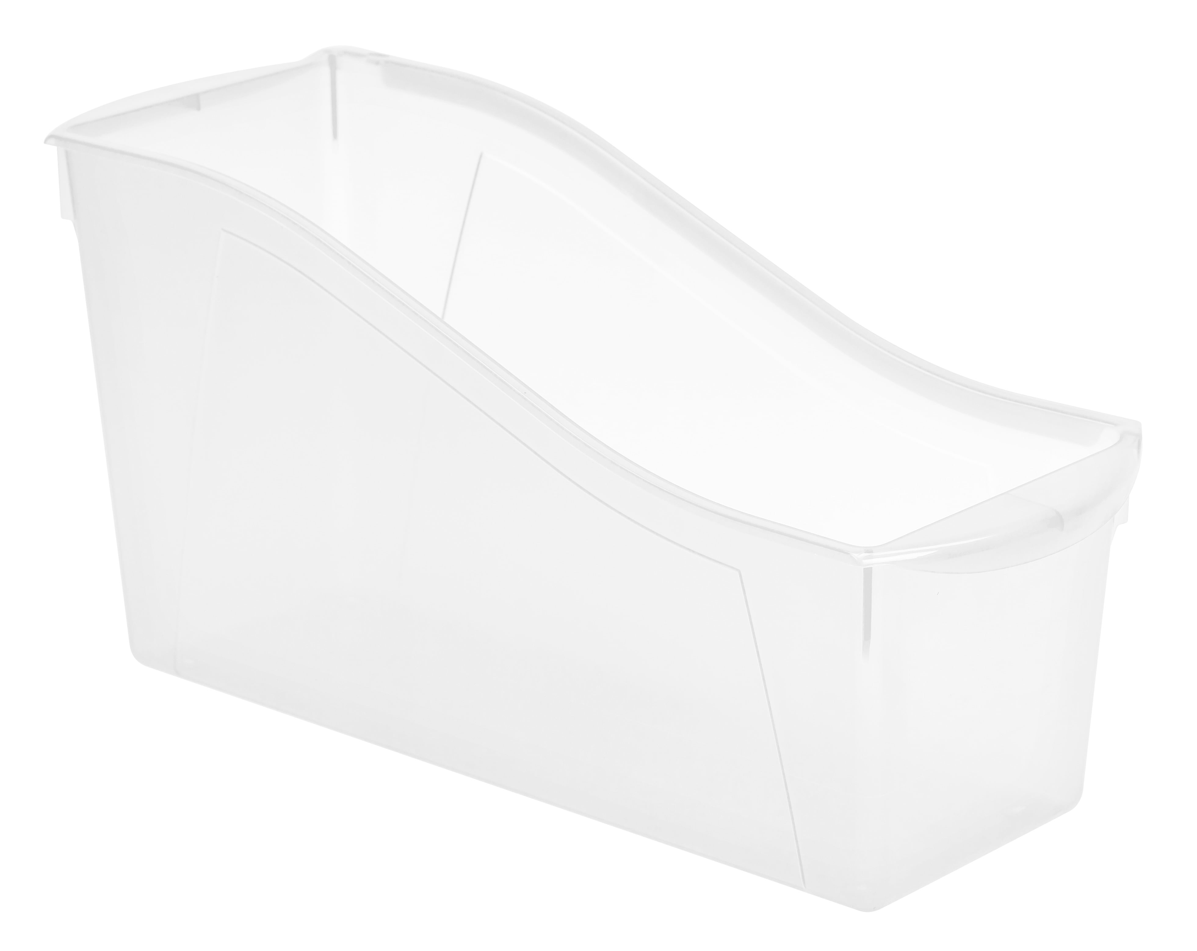 Pen + Gear Plastic Desktop Book Organzer Bin, Clear