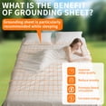 thumbnail image 6 of Debonair Grounding Sheets,90% Organic Cotton + 10% Pure Silver Fiber, Grounding Bed Sheets with Grounding Cord for Healthy Sleep Therapy for Adults,White, 6 of 8