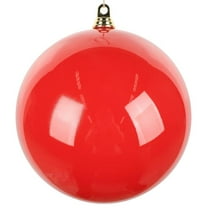 Vickerman MT251203W 12 in. Red Enamel Ball Ornament