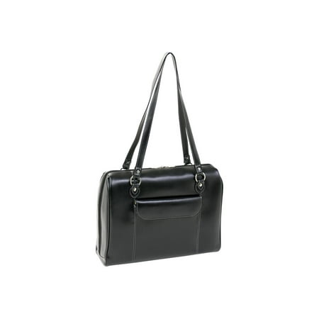 McKlein GLENVIEW, Ladies' Laptop Briefcase, Top Grain Cowhide Leather, Black (94745)