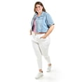 thumbnail image 2 of Chaqueta de mezclilla corta Roman Fashion /Tallas Extras, 3951 (Mezclilla light) azul cielo 36, 2 of 7