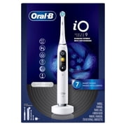 Oral-B Toothbrush, iO Series 9 Electric Toothbrush with 4 Brush Heads, White Alabaster