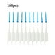 thumbnail image 1 of 160 unidades de cepillos interdentales, palillos de dientes de silicona suave con doble extremo, cuidado bucal, 1 of 7