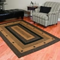 Black Star Jute Braided Rugs by IHF Rugs