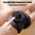 thumbnail image 5 of Neoyler Portable Heating Pad Knee Pads Wearable Heated Massager Cordless with Adjustable Heat and Massage Modes Rechargeable USB Warm Wrap for Knee Shoulder Back Black 10.9x5.9x2.2in, 5 of 6