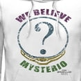 thumbnail image 2 of Men's Marvel Spider-Man: No Way Home We Believe Mysterio Distressed Pull Over Hoodie White X Large, 2 of 4