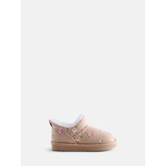 Wonder Nation Toddler Girls' Floral Faux Suede Boots