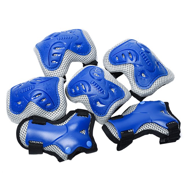 Bangcool 6PCS Kids Protective Gear Set Wrist Guard Knee Pad Elbow Pad for Skateboarding