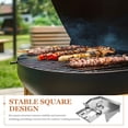 thumbnail image 3 of OUNONA Support de Gril Barbecue Portable en Acier Inoxydable pour Cuisson Extérieure avec Conception Stable et Commodité Pliable, Argent, 3 of 8