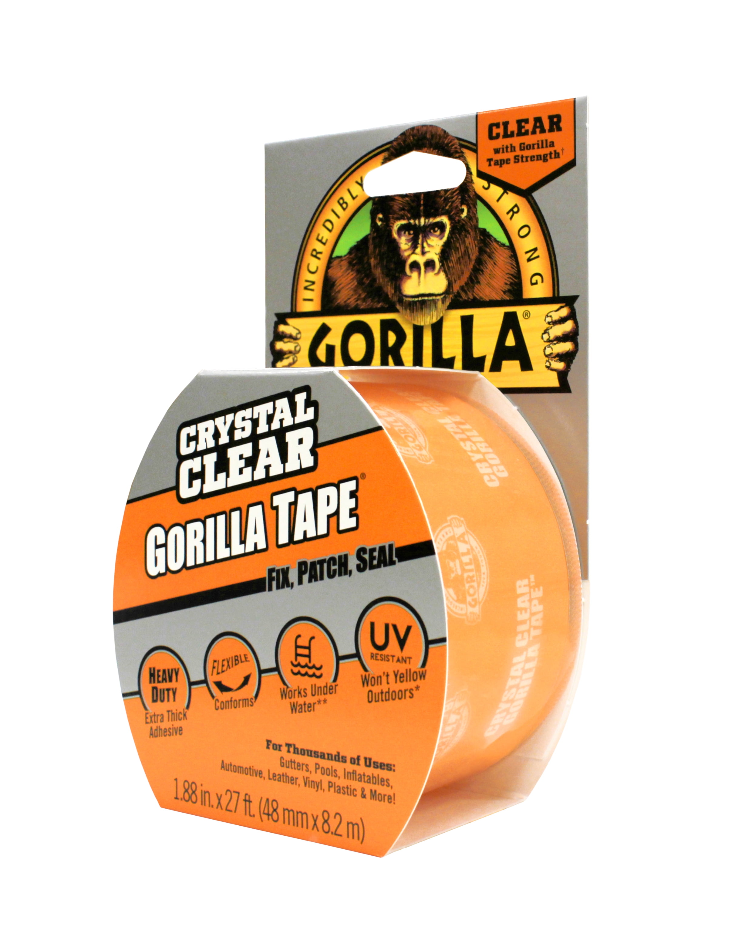 Gorilla 1.88 In. x 18 Yd. Crystal Clear Duct Tape, Clear - Brownsboro  Hardware & Paint