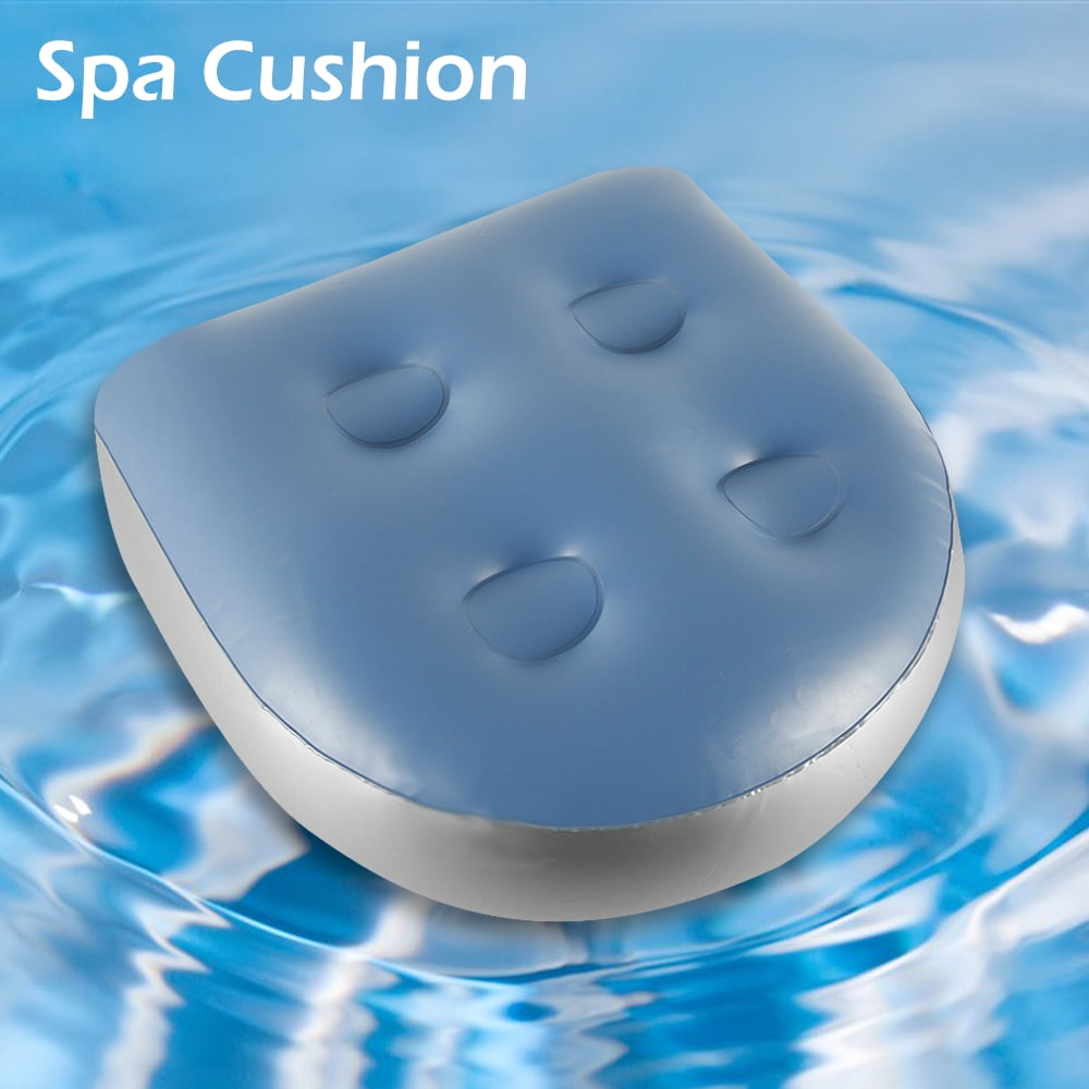 1/2 pcs Spa and Hot Tub Booster Seat Pad with Suction Cup Soft Back Pad Spa Cushion for Adults Kids,PVC Inflatable Bathtub Massage Cushion for Hot Tub & Spa