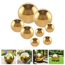 SWETRACE Large Garden Sphere Golden 8Pcs 5.9In