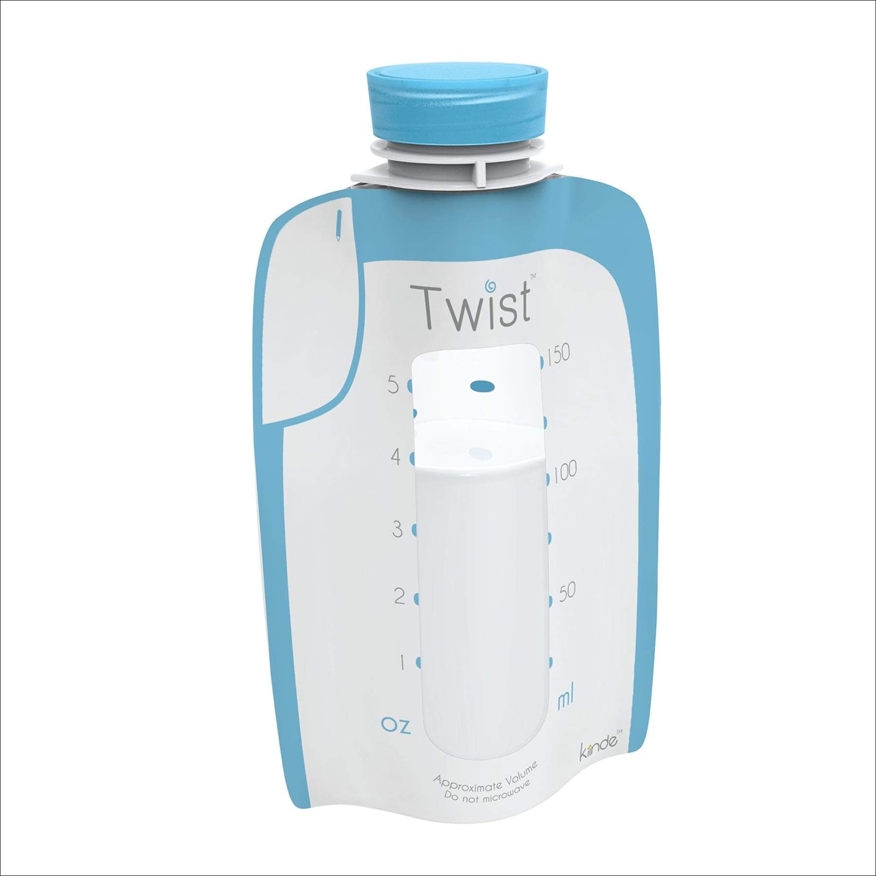 Kiinde Twist Pouch Breast Milk Storage Bags for Pumping, Freezing, and