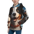 thumbnail image 2 of Sigee Playful Smile Cute Dog for Teenage Zip Up Hoodies Long Sleeve Sweatshirts-Small, 2 of 6