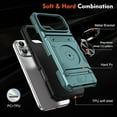 thumbnail image 5 of MYKOMI Compatible with iPhone 17 Pro Max Case Wallet with Card Holder (2 Cards) Ring Stand Military Grade Protection Shockproof Phone Case for iPhone 17 Pro Max 6.9 inch, 5 of 7