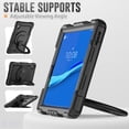 thumbnail image 5 of Case for Lenovo Tab K10 10.3 inch/M10 FHD Plus 2020 2nd Gen, 360 Rotating Stand Handle Pencil Holder Shoulder Strap Heavy Duty Shockproof Cover, Black, 5 of 7